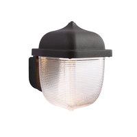 Endon 70191 Heath 1 Light Wall Light In Textured Black And Frosted Plastic - Height: 215mm