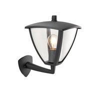 Endon 70695 Seraph 1 Light Wall Light In Textured Grey And Clear Plastic