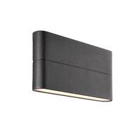 endon 69929 hanford 2 light wall light in textured black and frosted p ...