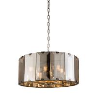 Endon 61294 Clooney Ceiling Pendant Light with Smoked Glass Panels
