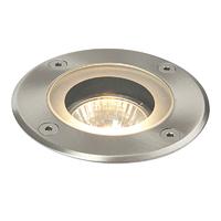 Endon 52212 Pillar Round Outdoor Floor Light Stainless Steel IP44