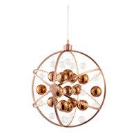 Endon Muni-Co-L Muni Large Ceiling Pendant In Copper With Clear And Copper Glass. Diameter - 600mm