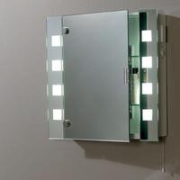 endon el milos enluce bathroom mirror with 8 frosted square lights