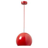 endon alzira re contemporary metal pendant ceiling light in red