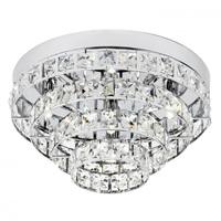 endon motown 4ch 4 light flush ceiling light with glass beads