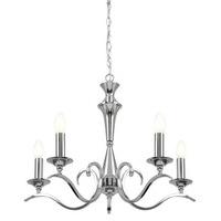 endon kora 5ch traditional 5 light chandelier with chrome finish