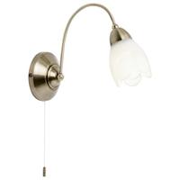 Endon 124-1WBAB Modern Single Wall Light In Antique Brass