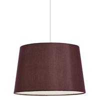 Endon CORDELIA-12AU Small Aubergine Tapered Faux Silk Shade