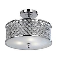 Endon HUDSON-3CH 3 Light Diamond Chrome & Crystal Ceiling Light