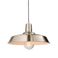 Endon 61282 Moore Ceiling Pendant Light with Gloss Nickel Plate