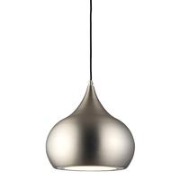 endon 61296 brosnan single ceiling pendant light in matt nickel