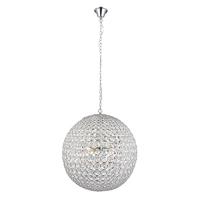 Endon 66190 Miley Large Ceiling Pendant Light with Clear Crystal Glass
