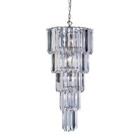 Endon 61123 Strasberg Chrome and Clear Acrylic Ceiling Chandelier