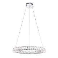 Endon 61341 Swayze Chrome and Clear Faceted Acrylic Ceiling Pendant Light