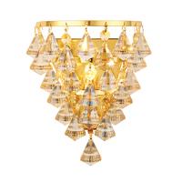 Endon 61246 Renner Champagne Crystal Glass and Gold Wall Light