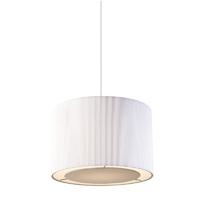 Endon COLETTE-S-WH Colette White Cotton Non Electric Ceiling Pendant