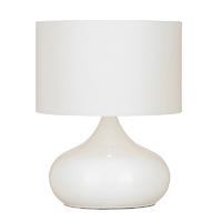 endon homerton tlwh homerton gloss white touch table lamp