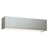 Endon 46395 Shale Up and Down Wall Light in Brushed Silver Anodised Finish