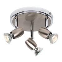 Endon G5503477 Palermo Brushed and Polished Chrome Triple Spotlight