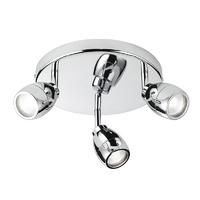 endon el 20109 travis chrome triple ceiling spotlight ip44