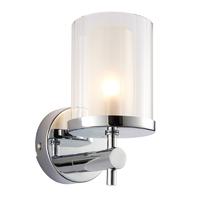 Endon 51885 Britton Wall Light with Glass Shade IP44