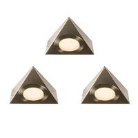 Endon 59877 NYX Satin Nickel 3 Pack Under Cabinet Fitting