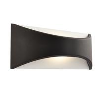Endon 64744 Vulcan Outdoor Small Wall Light in Black Paint
