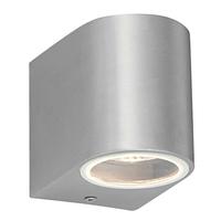 Endon 43655 Doron Single Outdoor Wall Light in Brushed Alloy Finish