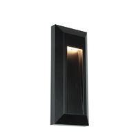 endon 61217 severus rectangle vertical outdoor wall light in black