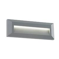 endon el 40104 severus rectangle horizontal outdoor wall light in grey