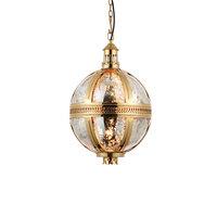 Endon 70091 Vienna 1 Light Ceiling Pendant - Medium - In Brass And Mercury Glass - Diameter: 305mm