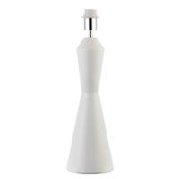 endon 69899 langford table lamp in gloss white ceramic and chrome plat ...
