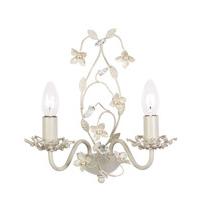 Endon LULLABY-2WBCR Lullaby Cream/Gold Double Wall Light