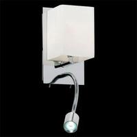 Endon 20010-WBCH Chrome Modern Twin Wall Light With Switches