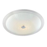 Endon 61225 Fretton Frosted and Clear Glass Flush Ceiling Light 43 cm