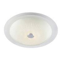 Endon 61229 Fretton Frosted and Clear Glass Flush Ceiling Light 36 cm