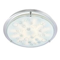 Endon 61711 Salvia Clear and White Glass Flush Ceiling Light