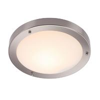 Endon 12421 Portico Chrome and Frosted Glass Ceiling Flush Light IP44