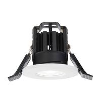 endon 61065 shieldled 600 matt white bathroom recessed downlight ip65