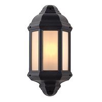 Endon EL-40114 Black Outdoor Half Wall Lantern IP44