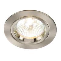Endon 52330 Cast Fixed Recessed Downlight in Satin Nickel Finish
