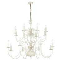 endon poesy 16cr 16 light chandelier with painted cream finish