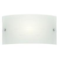 Endon HADLEY-1WBWH Coloured Glass Wall Light In White