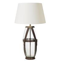 endon eh taylor tl cici 18iv taylor dark leather table lamp with ivory ...