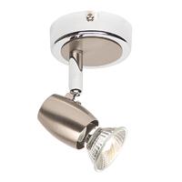 Endon G5501077 Palermo Brushed and Polished Chrome Single Spotlight