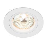 endon 52331 cast fixed recessed downlight in white finish