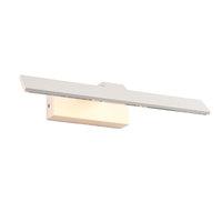 Endon 68962 Sartre 1 Light Wall Light In Matt White And Clear Acrylic - Width: 365mm