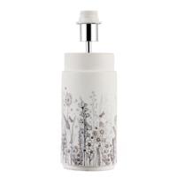 Endon 69959 Wild Meadow Table lamp In White Ceramic With Meadow Flower Scene - Base Only