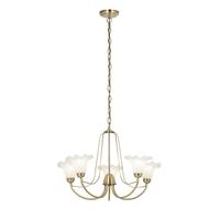 Endon KENNEDY-5AB 5 Light Antique Brass Hanging Ceiling Pendant