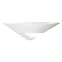 Endon 14005 Tico White Plaster and Frosted Glass Wall Light